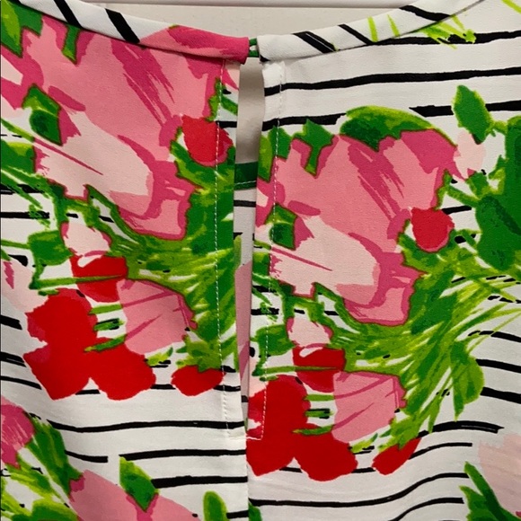 NWOT Merona Striped and Floral Top - Picture 5 of 6